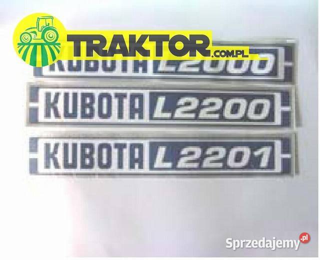 Zestaw naklejek KUBOTA L2201 Tajęcina