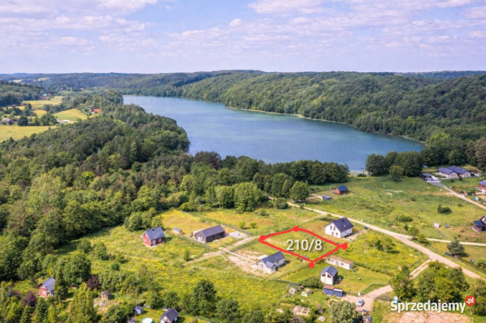 Działka budowlana jeziorem otoczona lasami oaza Sprzedaż