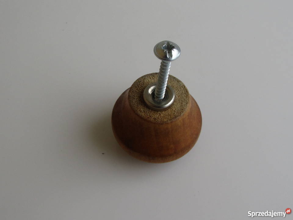 Gałka meblowa drewniana koloru drewna Olecko