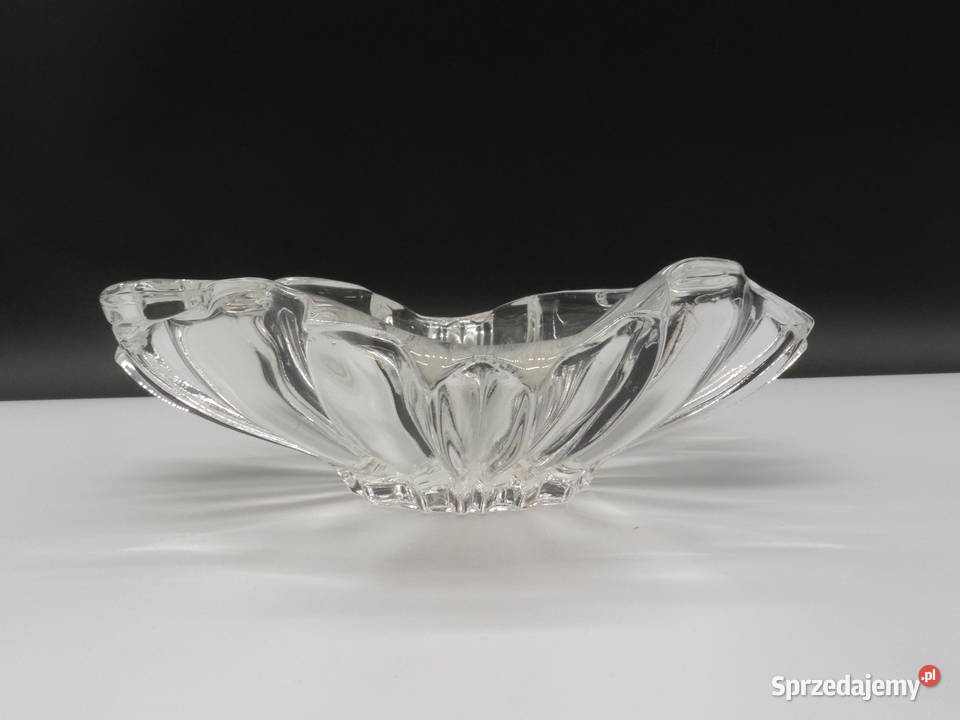 Szklana Patera z Uchwytami Styl Art Deco PRL Raszków sprzedam