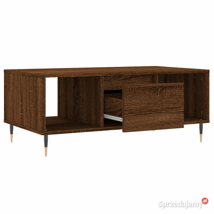 Stolik kawowy brązowy dąb 90x50x365 WM830587 Stoły Warszawa