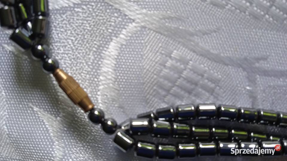 NASZYJNIK Z HEMATYTÓW I PEREŁ