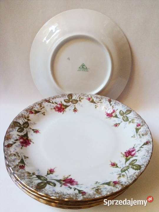 6 talerzy deserowych Iwona Chodzież vintage PRL Dom i Ogród Częstochowa sprzedam