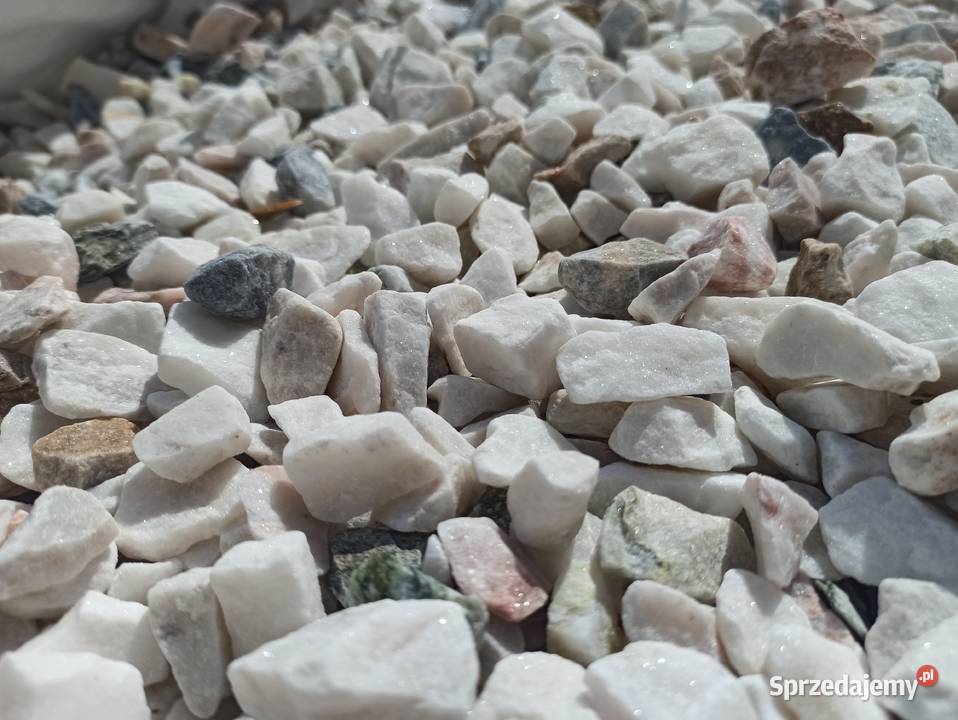 Grys Marmurowy kamień Biała Marianna Kora Oświęcim