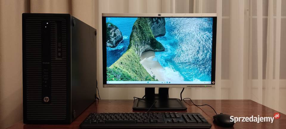 Komputer Orginalny HP Elite zestaw z monitorem Lublin
