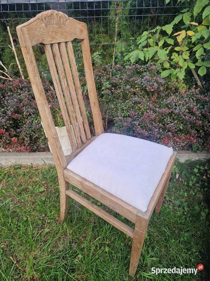 Solidne krzesło z podłokietnikami siedzisko na 58cm Ciechocinek
