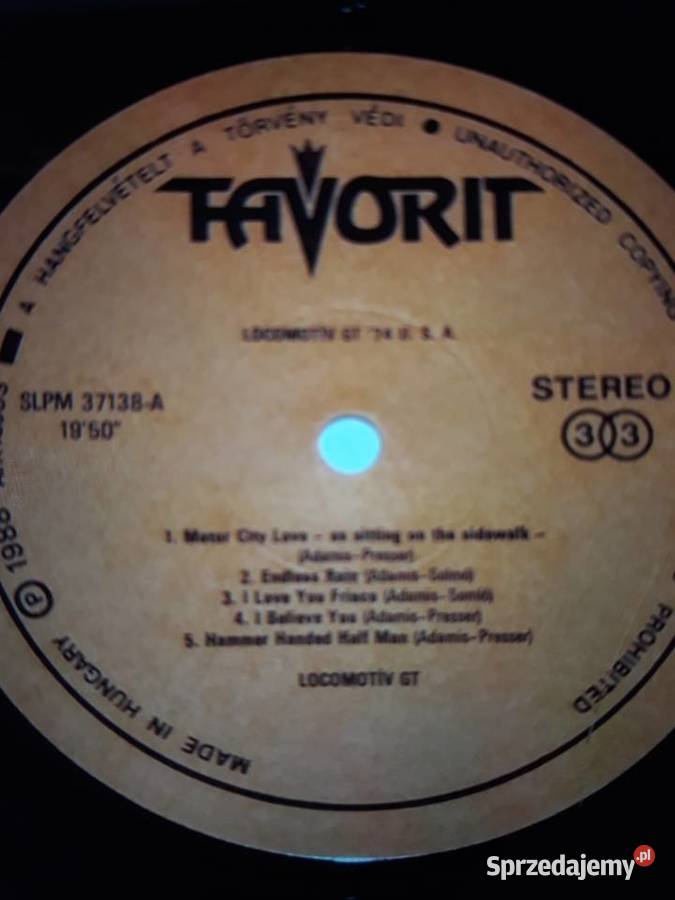 Archiwum węgierskiego rocka LOCOMOTIV GT