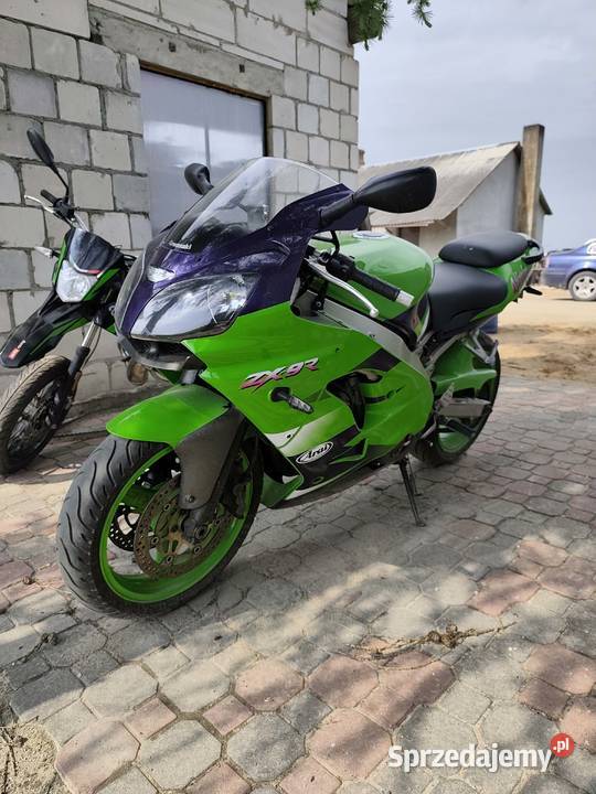 Motocykl Kawasaki Ninja ZX9R 2000 Pogorzelec