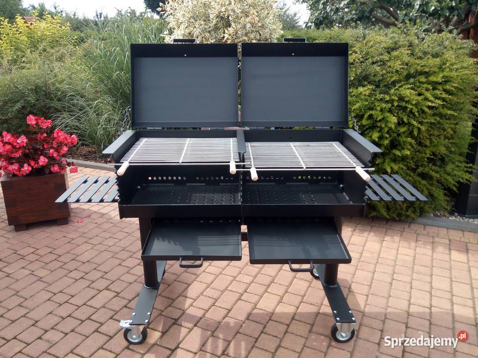 Grill fastronomiczny cateringowy z popielnikami Grillowanie Damasławek