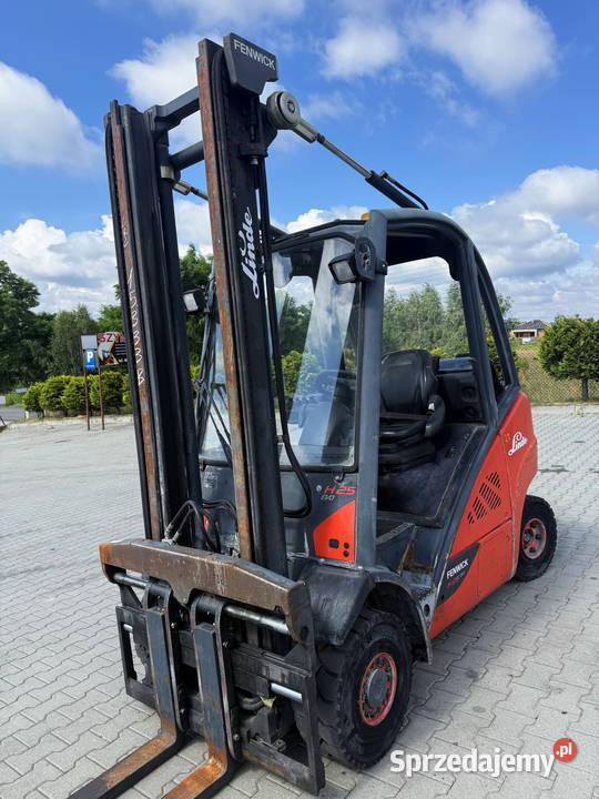 wózek widłowy LINDE H25T02 LPG 2500 400m przesuw łódzkie