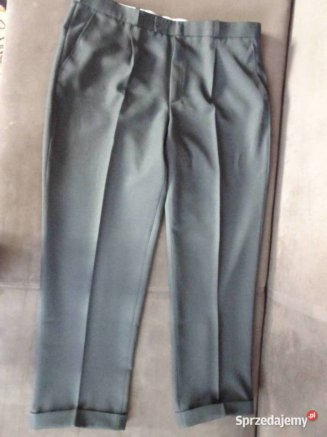 grafitowe spodnie garniturowe męskie rozmiar na Odzież codzienna Warszawa sprzedam