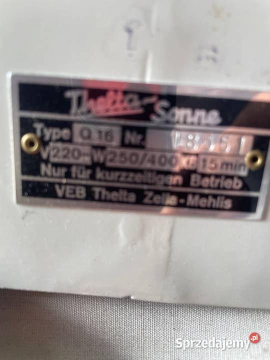 Mini solarium PRL śląskie Wilkowice sprzedam