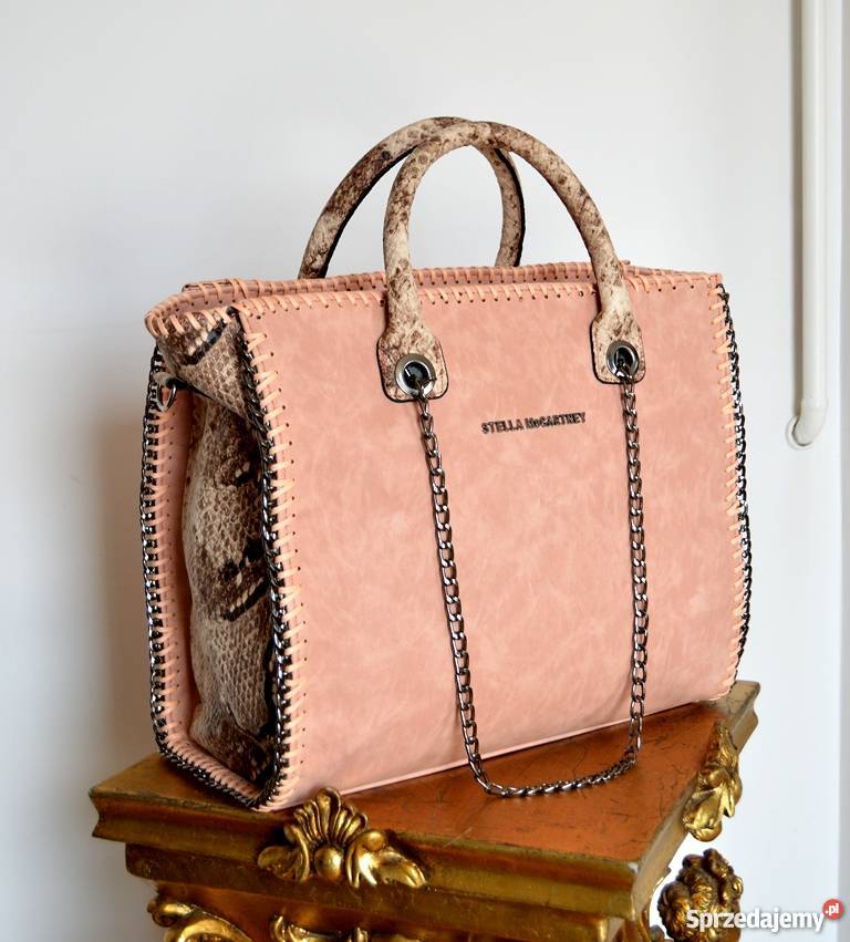 STELLA McCARTNEY TOREBKA WĄŻ PUDROWY RÓŻ ŁOSOŚ Bydgoszcz sprzedam