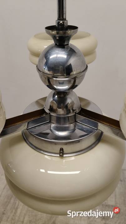 lampa sufitowa wisząca żyrandol art Deco vintage Radomsko