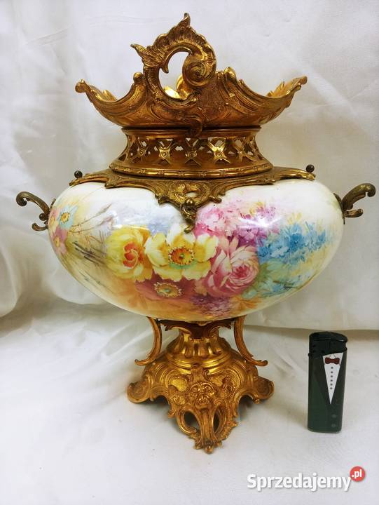 Śliczny wazon Brąz Porcelana Empir 19 w Nowa Sól sprzedam