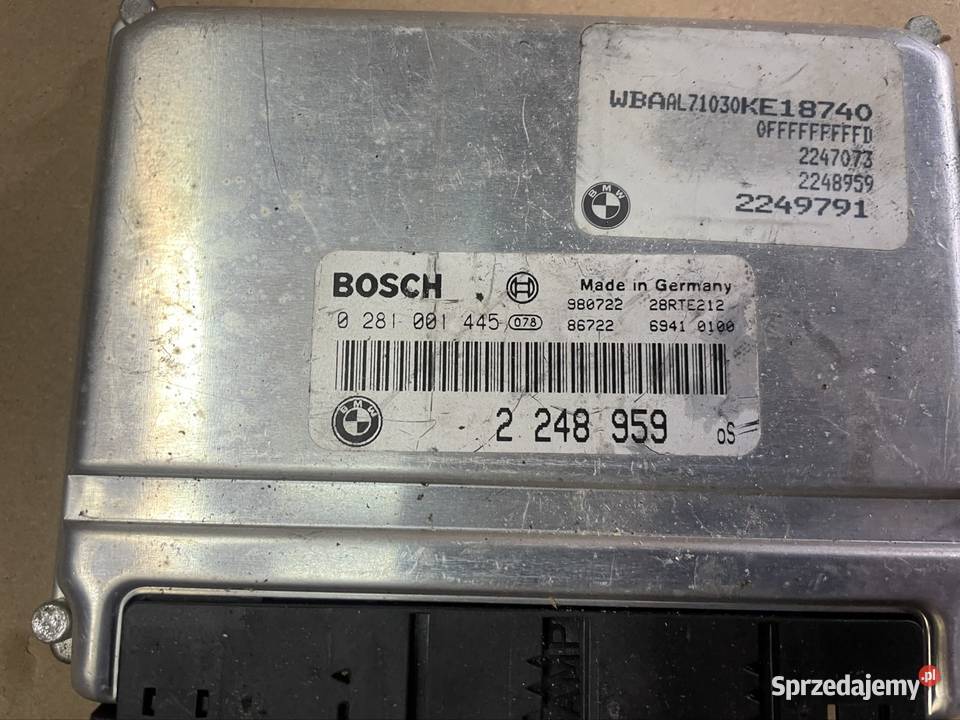 2248959 komputer sterownik silnika bmw 3 e46 5 Komputery Szczecin