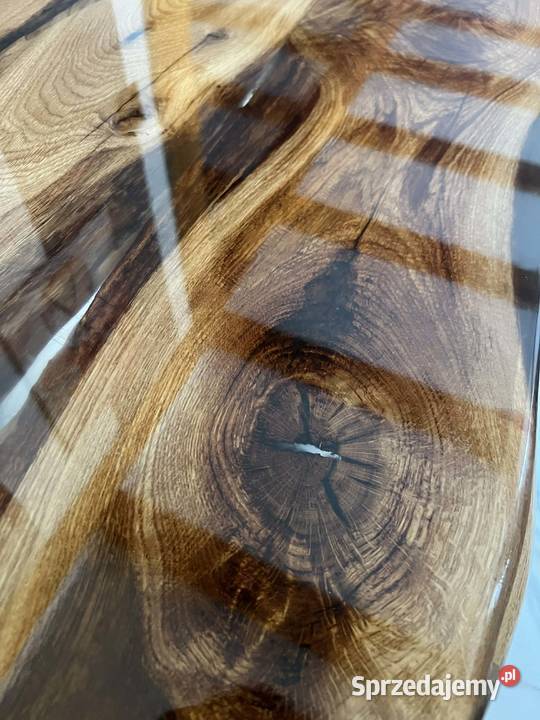 Stuł z żywicy epoksydowej dęba 82cm zachodniopomorskie Krąg