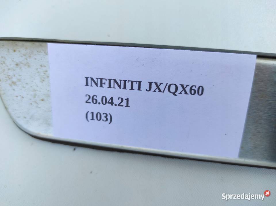 LISTWA PROGU CHROM TYŁ INFINITI QX60 JX Nowy Tomyśl sprzedam