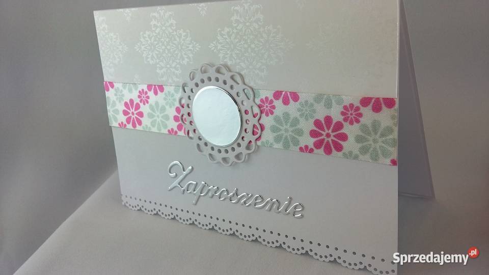 Uniwersalne zaproszenia w stylu glamur Zbójno