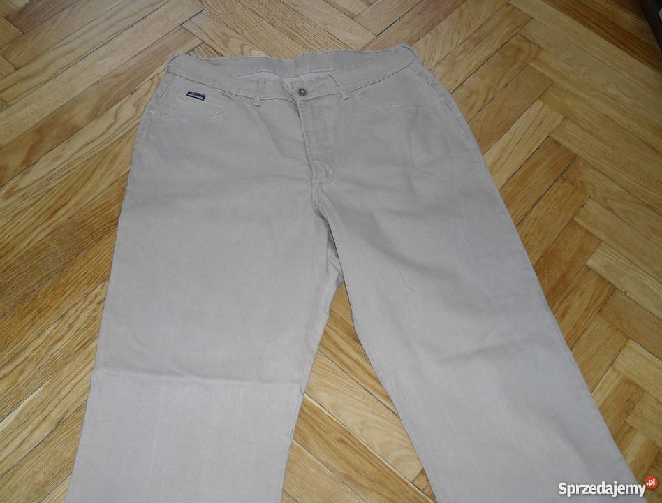 MAXIMOONBEŻOWE JEANSOWE SPODNIE R50 Spodnie Łódź