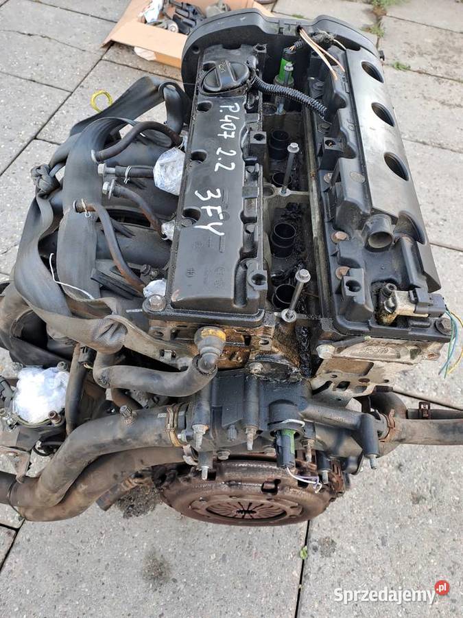 Peugeot 407 Citroen C8 22 16V silnik kompletny Rok produkcji 2007 Jastrzębie-Zdrój