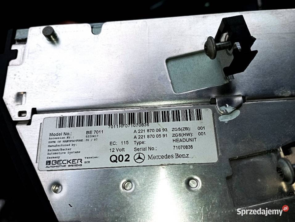 MERCEDES W221 NAWIGACJA RADIO COMAND NTG3 EUROPA wielkopolskie Konin