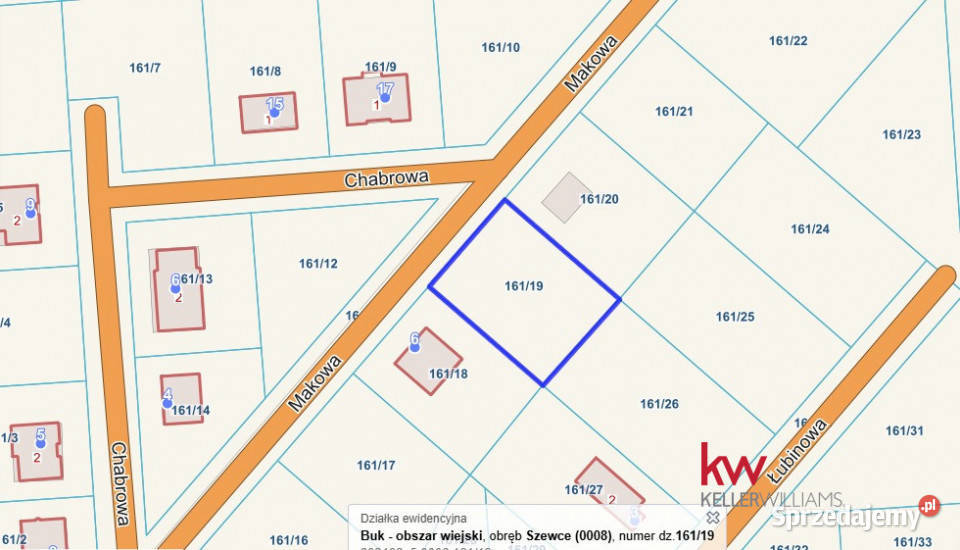 Działka 695m2 Szewce sprzedam