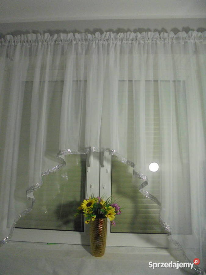 komplety na okno firanki glamur cyrkonie szyjemy Włocławek