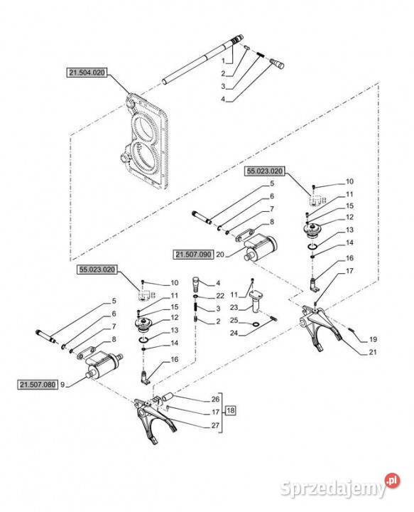 Holland T6070 Siłownik roboczy 87549884 sprzedam