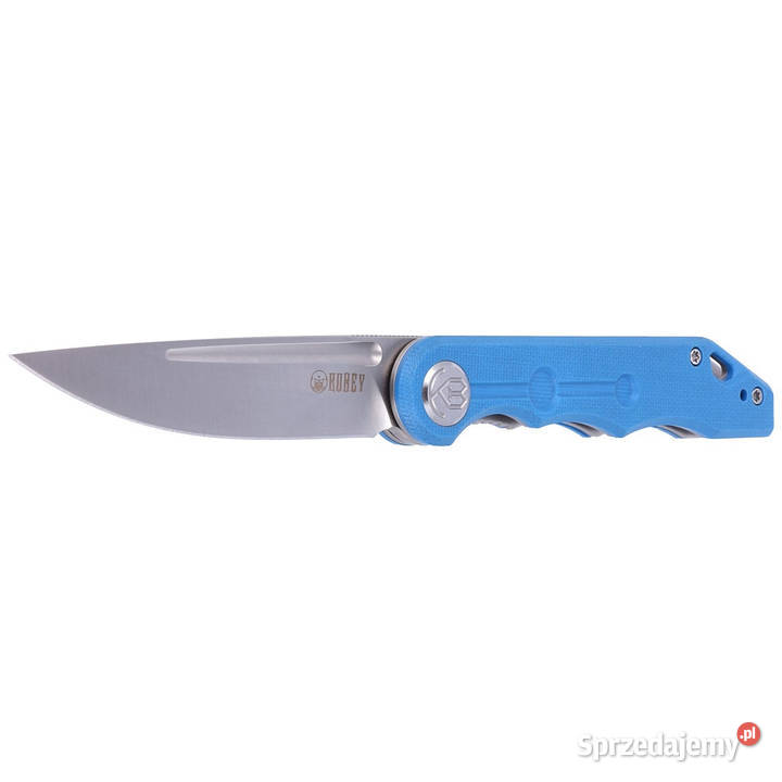 Nóż składany Kubey Mizo Blue G10 Satin 14C28N by mazowieckie sprzedam