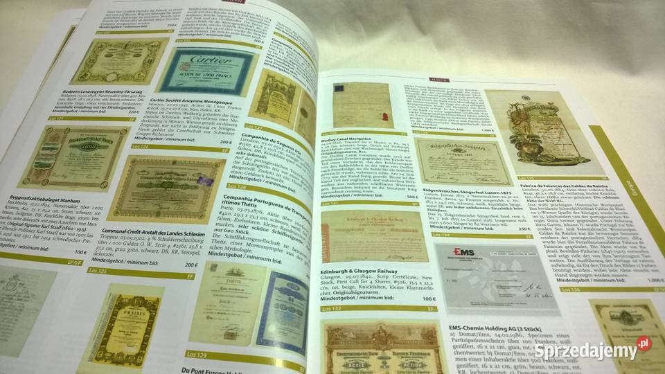 katalog aukcyjny papierów wartościowych 56 Warszawa