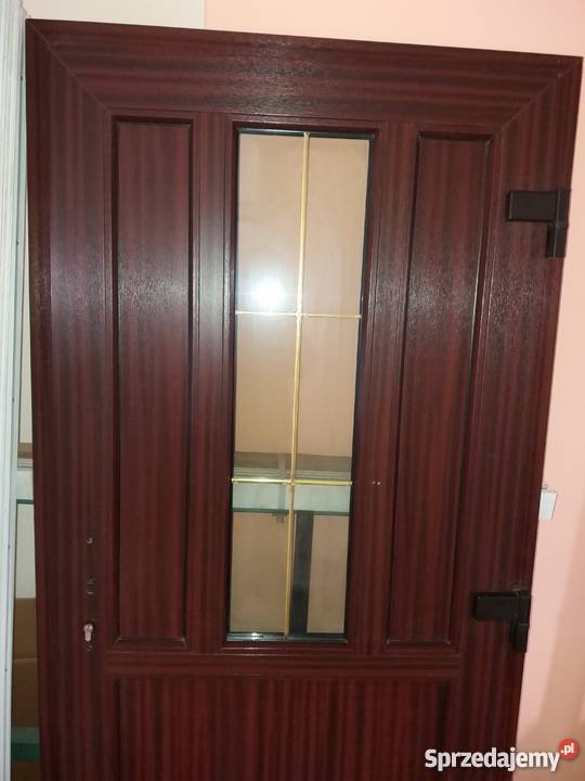 Drzwi PCV 960 x 2060 Mahoń prawe WYPRZEDAŻ PCV małopolskie Tarnów