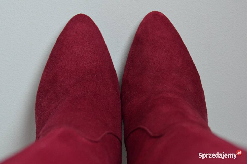 NA SPECJALNE OKAZJE dopasowane kozaki Via Spiga skóra Białystok