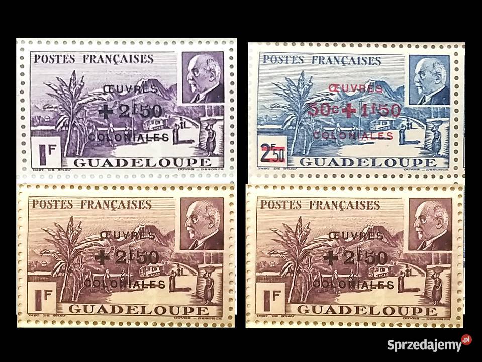 Gwadelupa Kolonie francuskie reżimu Vichy Ptain Bronisze