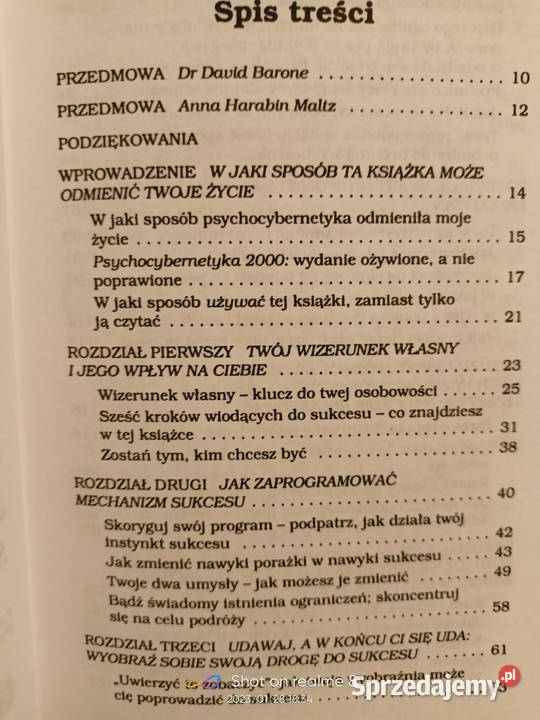 Psychocybernetyka książki Warszawa księgarnia