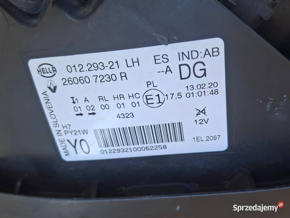 RENAULT SCENIC IV 4 REFLEKTOR LEWY LAMPA LEWA Bieleń sprzedam