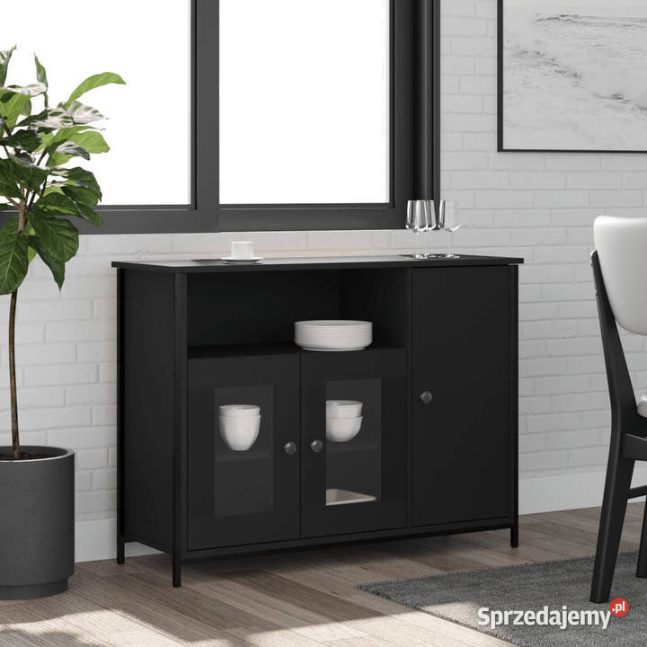 Szafka czarna 100x35x75 materiał drewnopochodny Warszawa
