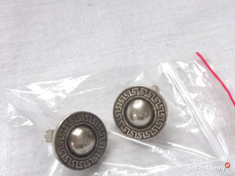 Kolczyki srebrne Sztyft oksydowane aż 8 g NOWE