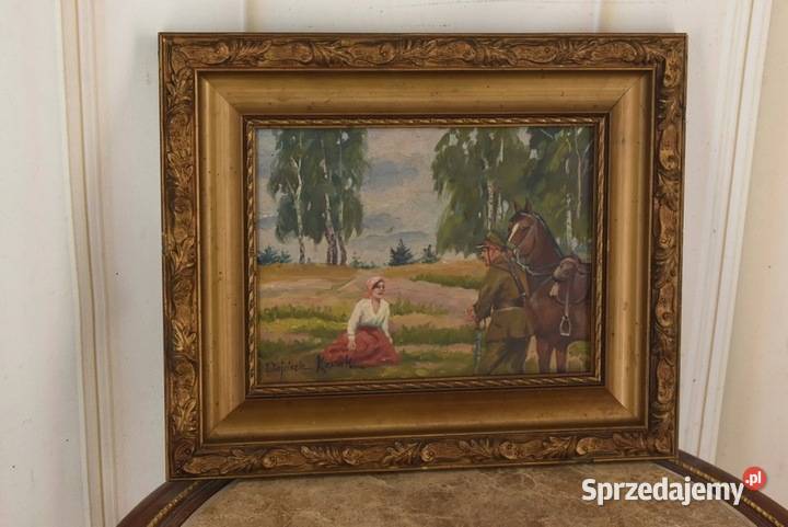 Wojciech Kossak Spotkanie z Ułanem Polski Stary Kraków