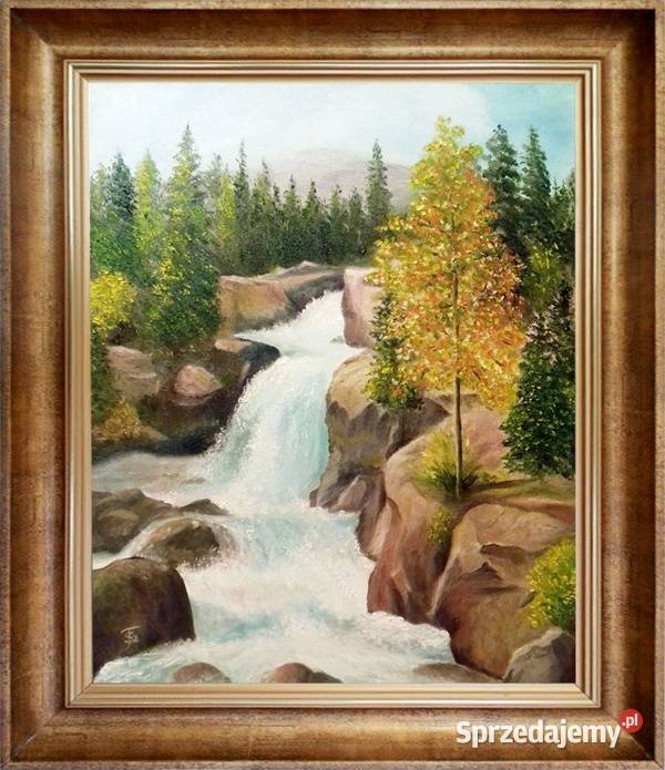 Obraz olejny Wodospad Lublin