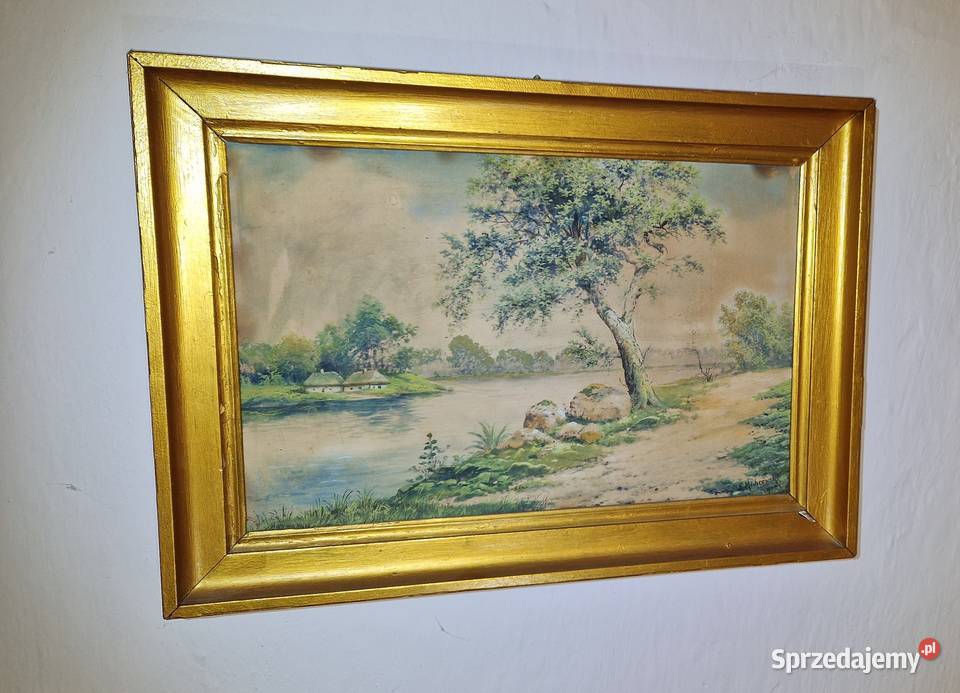 obraz XIXw malarstwo dawne EMichrowski dobra Malarstwo Aleksandrów Łódzki