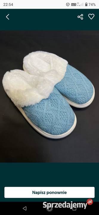 Kapcie bambosze damskie mięciutkie tkanina Białystok