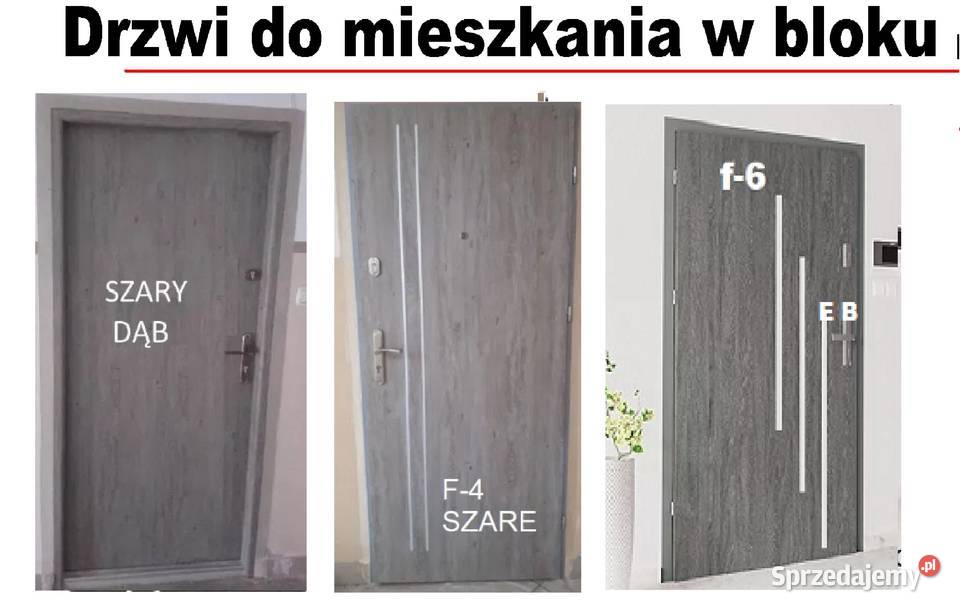 Drzwi z montażem ZEWNĘTRZNE drewniane i metalowe Mielec
