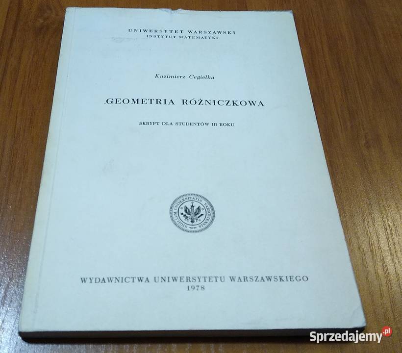 Geometria różniczkowa skrypt studentów III