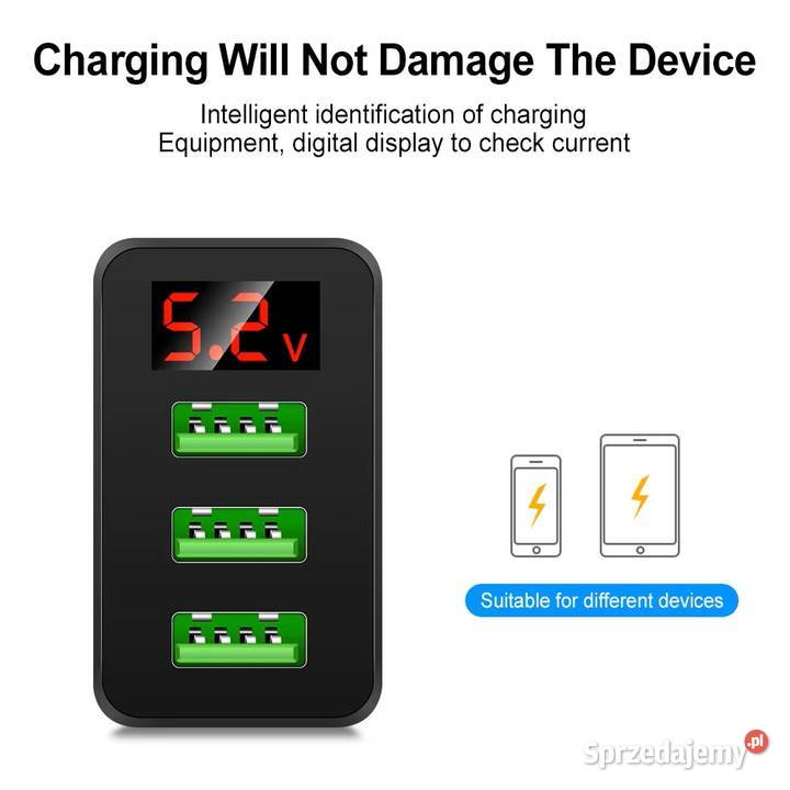 Ładowarka 3 x USB QC 30 Quick Charger Sieradz sprzedam