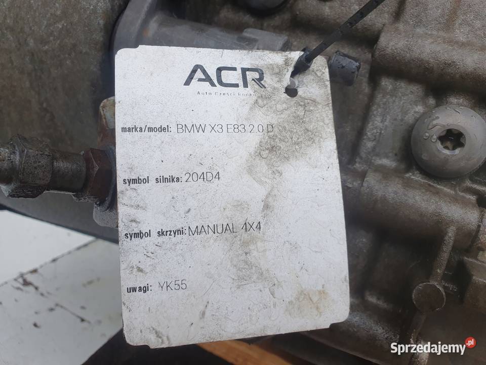BMW X3 E83 20 D DIESEL REDUKTOR MANUALNEJ Janów sprzedam