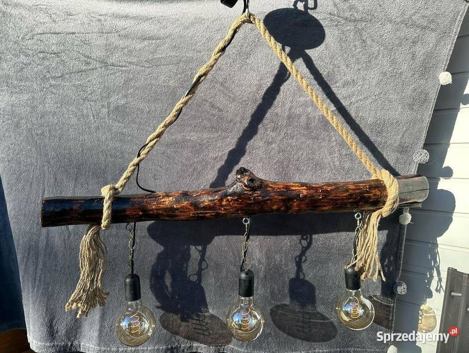 Lampa wisząca styl rustykalny Zręcin
