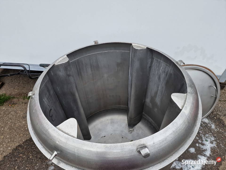 Nierdzewna beczka z pokrywą Produkcja Myszków