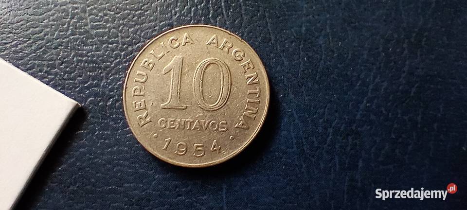 Stare monety 10 cent 1954 Argentyna Lesko sprzedam