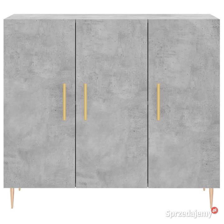 Szafka szarość betonu 90x34x80 materiał
